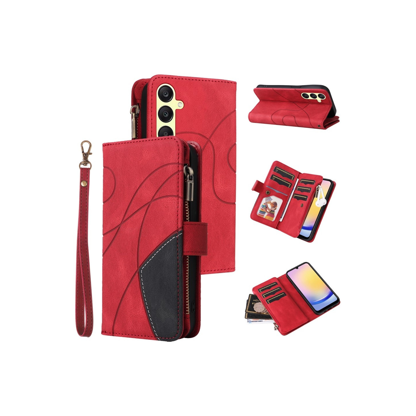 KT multifunktions - serie - 5 til Samsung Galaxy A25 telefonetui