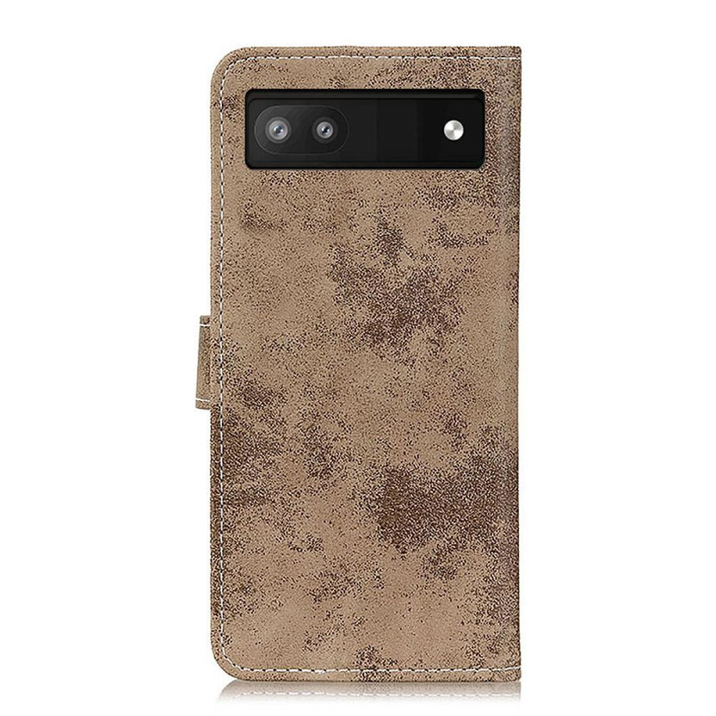 Retro Wallet Stand Case for Google Pixel 6a - Khaki
