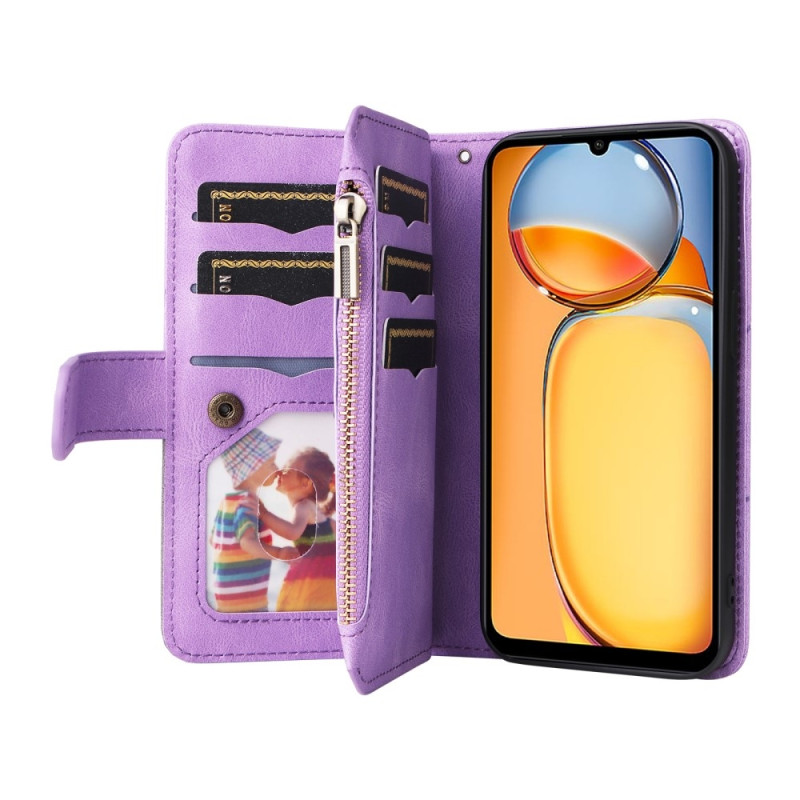 KT Wallet Case til Xiaomi Redmi 13C - Lilla - sort