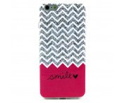 Iphone 6/6S 4.7" TPU Skal Chevron and Smile