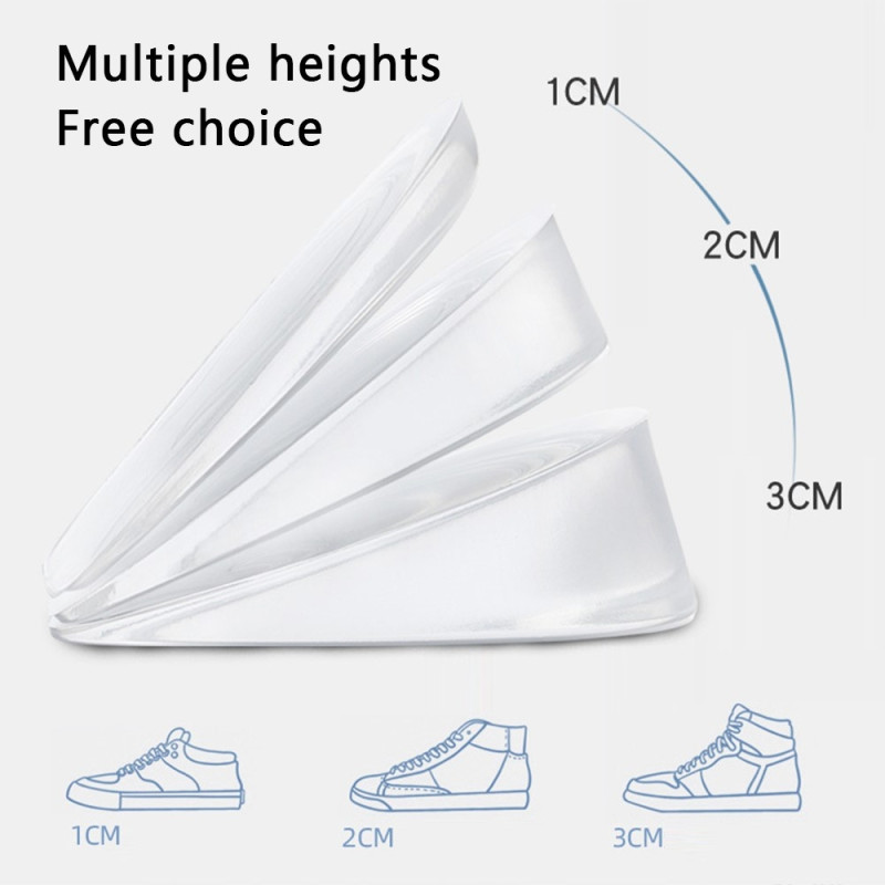 shoe lift Silicone 1 cm inner raising insole Shoe insert