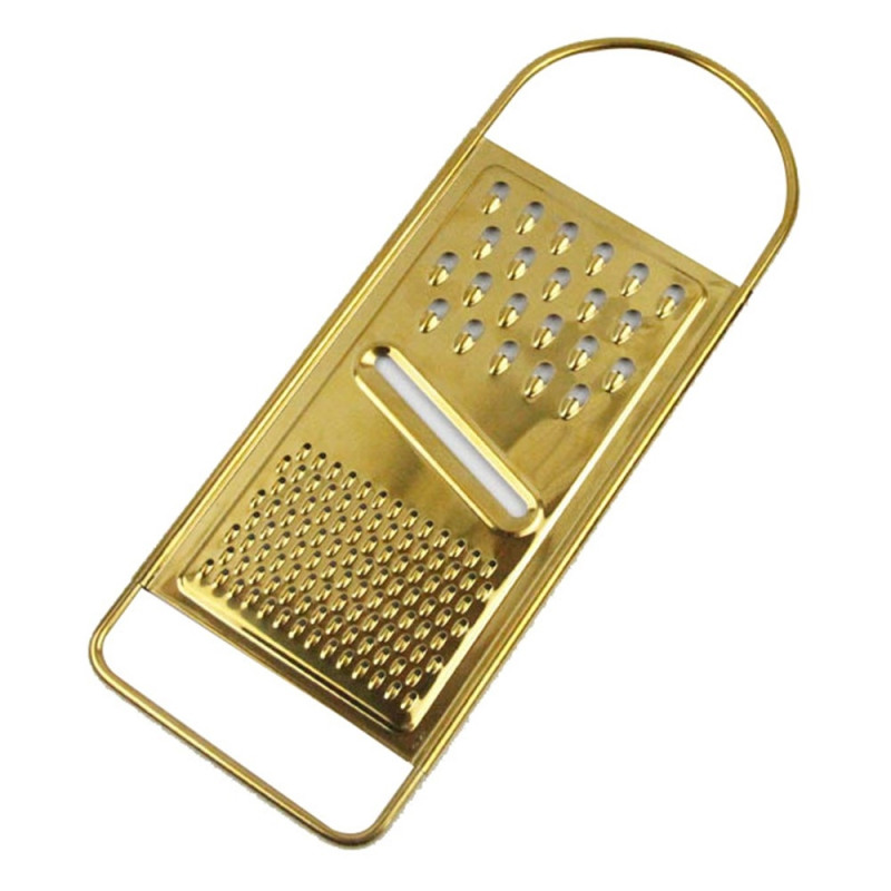 Flat grater cheese grater in stainless steel