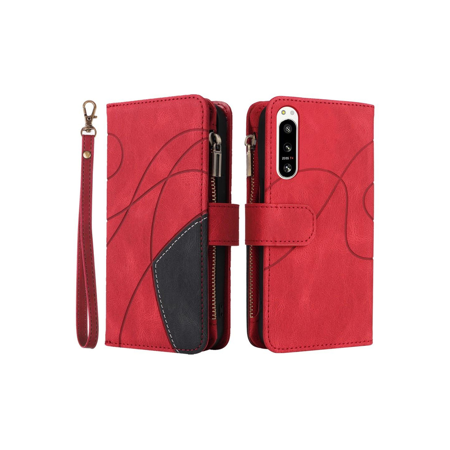 KS Lommebok - deksel til Sony Xperia 5 IV - Rød