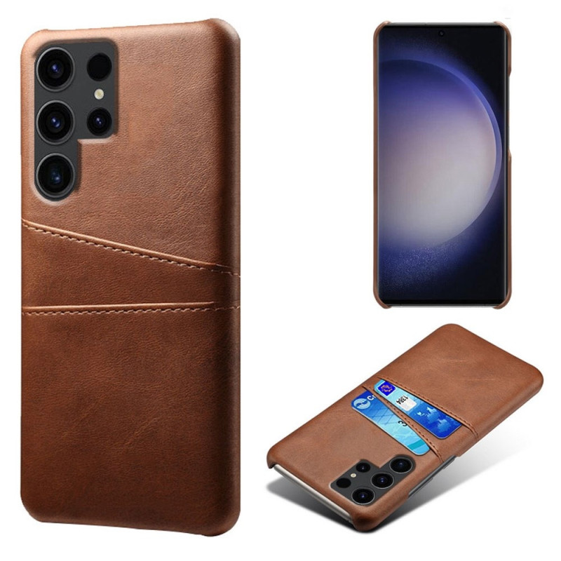 Til Samsung Galaxy S24 Ultra KSQ PU - læderbelagt skal hårdt etui