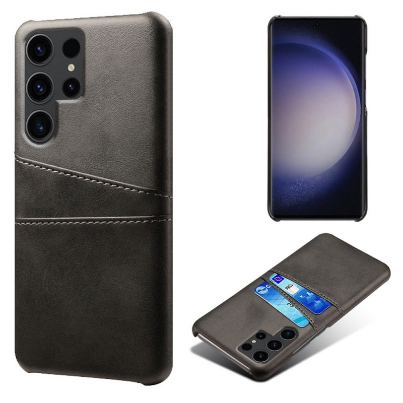 Til Samsung Galaxy S24 Ultra KSQ PU - læderbelagt skal hårdt etui