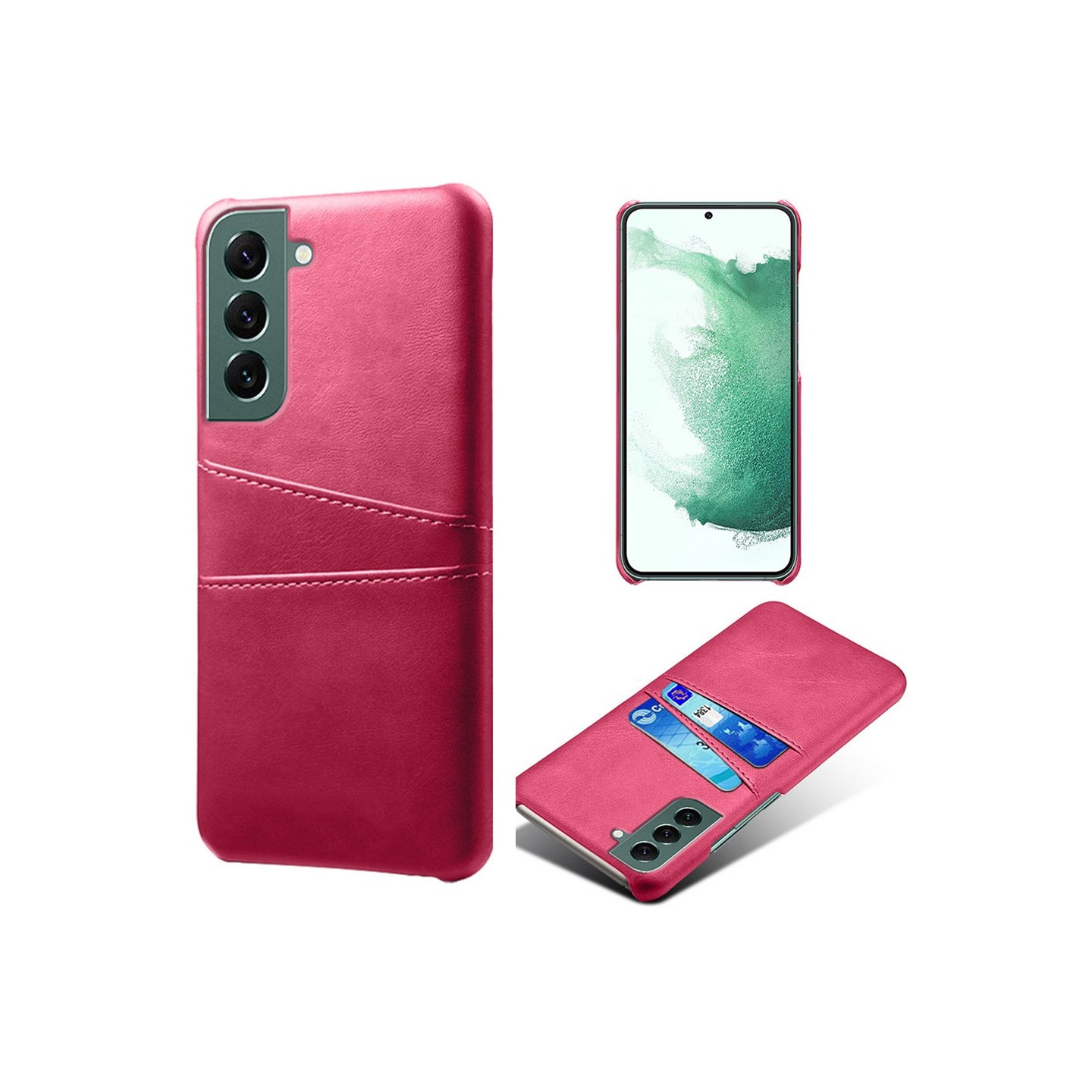 Samsung Galaxy S24+ KSQ Pu - nahkapäällysteinen kuori kova kotelo