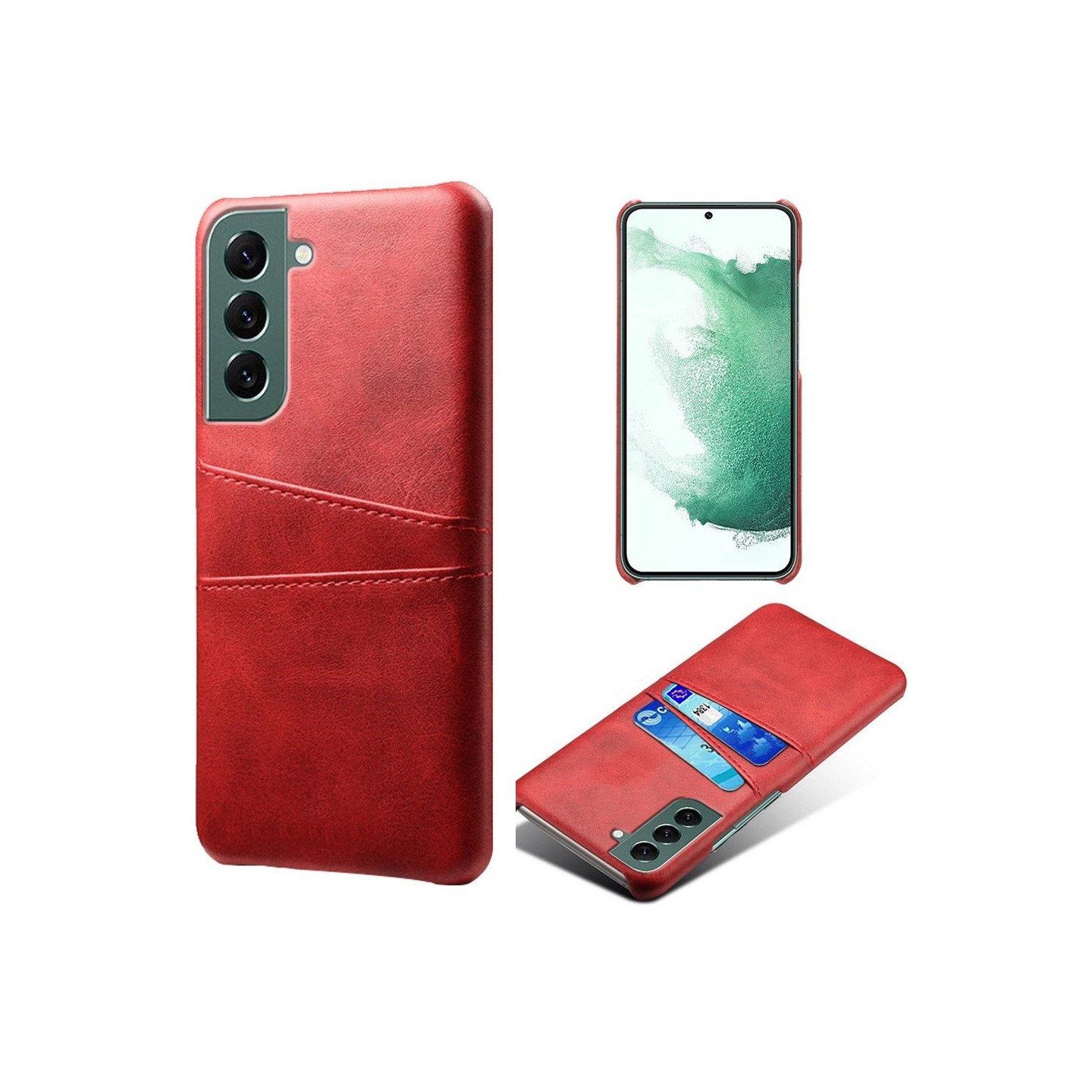 Samsung Galaxy S24 KSQ Pu - nahkapäällysteinen kuori kova kotelo