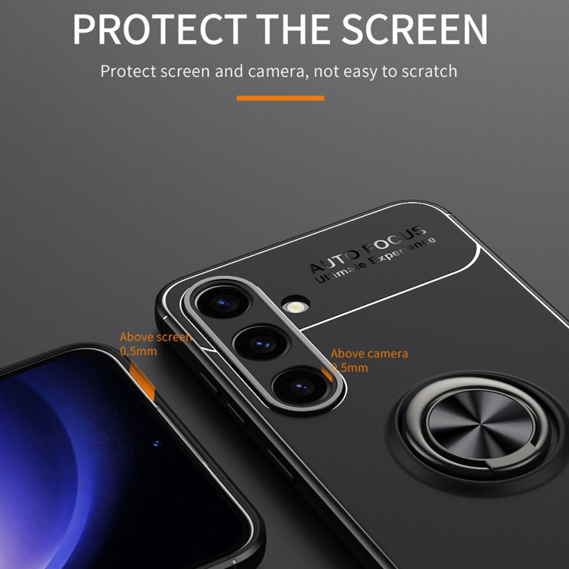 Samsung Galaxy S24+ TPU Deksel Med Fingerring - Svart