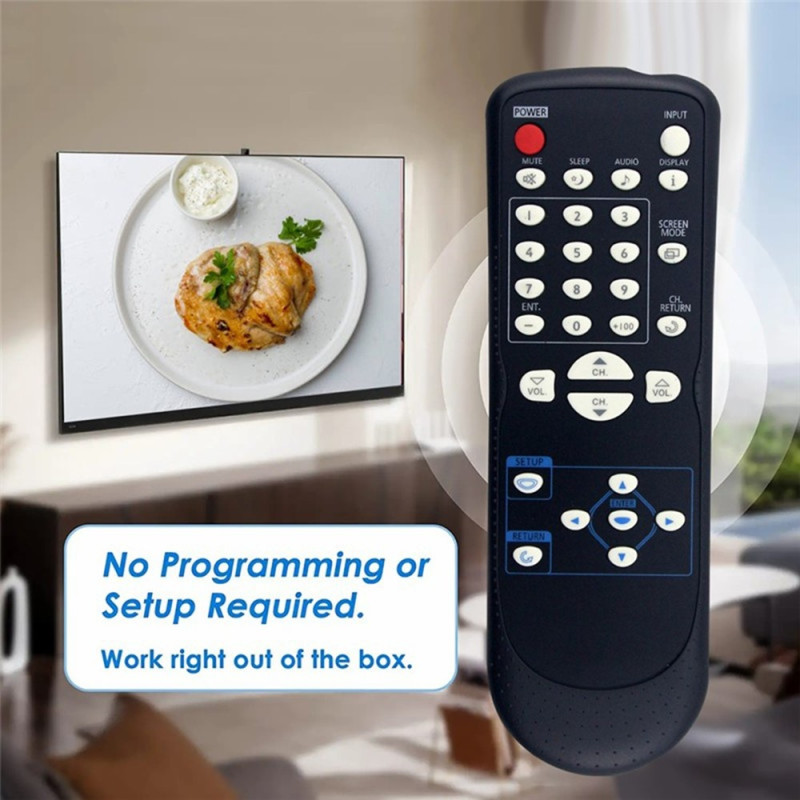 Remote Control Replacement NF601UD For Emerson Sylvania TV (No Voice Function)