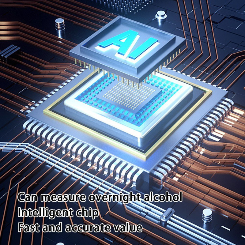 Breathalyzer Alcohol Tester Digital skjerm Bærbar Alkotester
