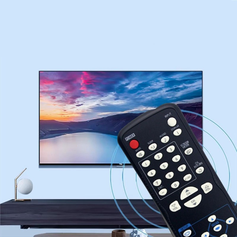 Fjernkontroll erstatning NF601UD for Emerson Sylvania TV (uten stemmefunksjon)