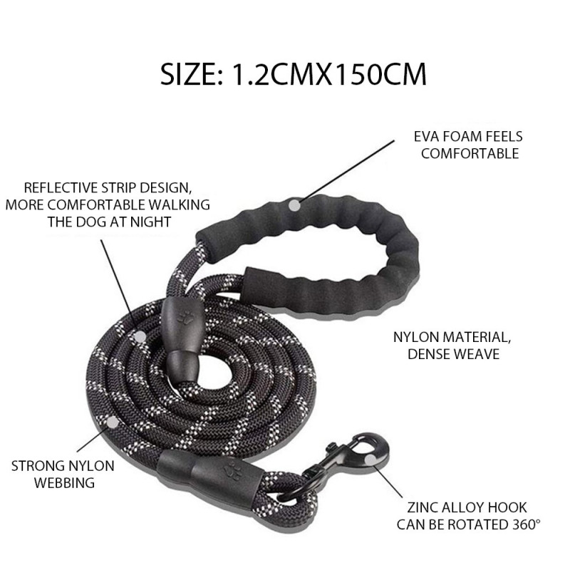 Dog leash Dog training rope Dog walking leash