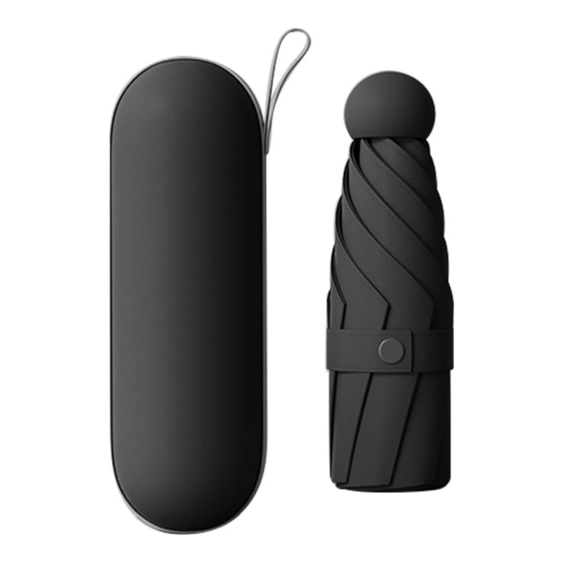 Vakaa sateenvarjo Anti - UV taitettava Kompakti kapselikotelolla