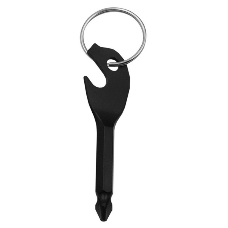 Portable Bottle Opener Key Design Mini Phillips Screwdriver