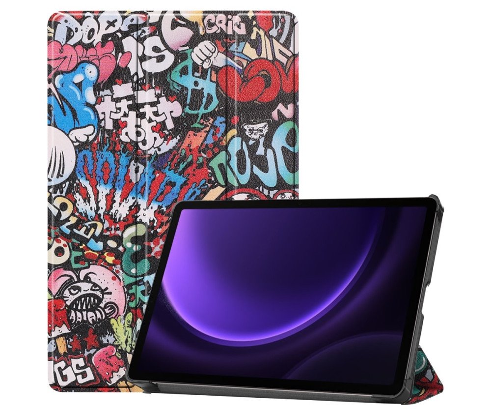 Slim Fit Cover Fodral Till Samsung Galaxy Tab S9 FE - Graffiti