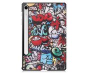 Slim Fit Cover Fodral Till Samsung Galaxy Tab S9 FE - Graffiti