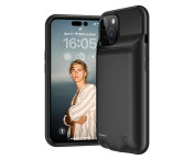 Uppladdningsbart Batteri Fodral Skal för iPhone 15 Plus 8500mAh