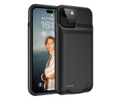 Uppladdningsbart Batteri Fodral Skal för iPhone 15 Plus 8500mAh