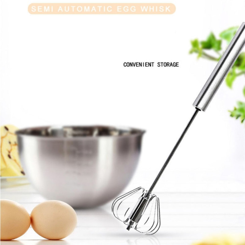 Semi - automatic beater stainless steel press mixer Egg beater