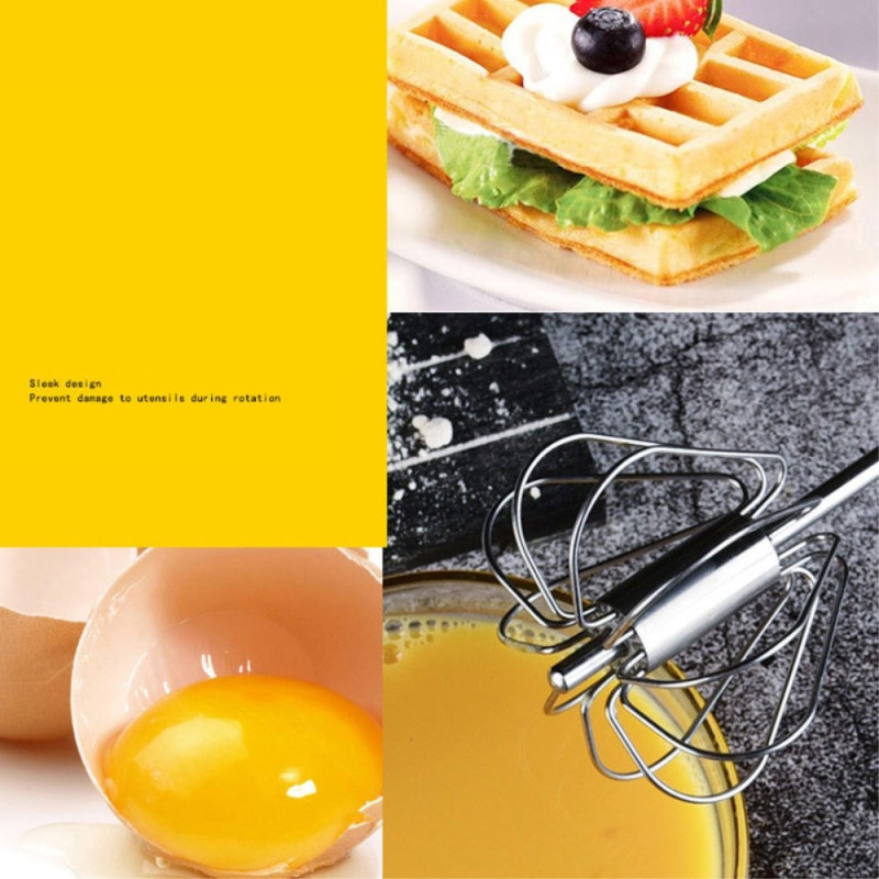 Semi - automatic beater stainless steel press mixer Egg beater