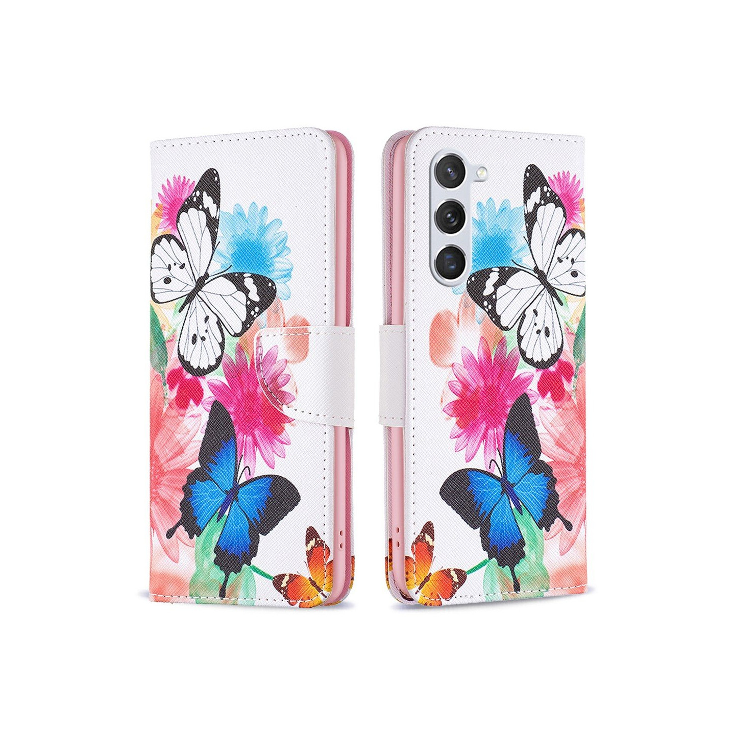 Samsung Galaxy S24 Lompakkotelineen kotelo Kuviollinen puhelimen kansi