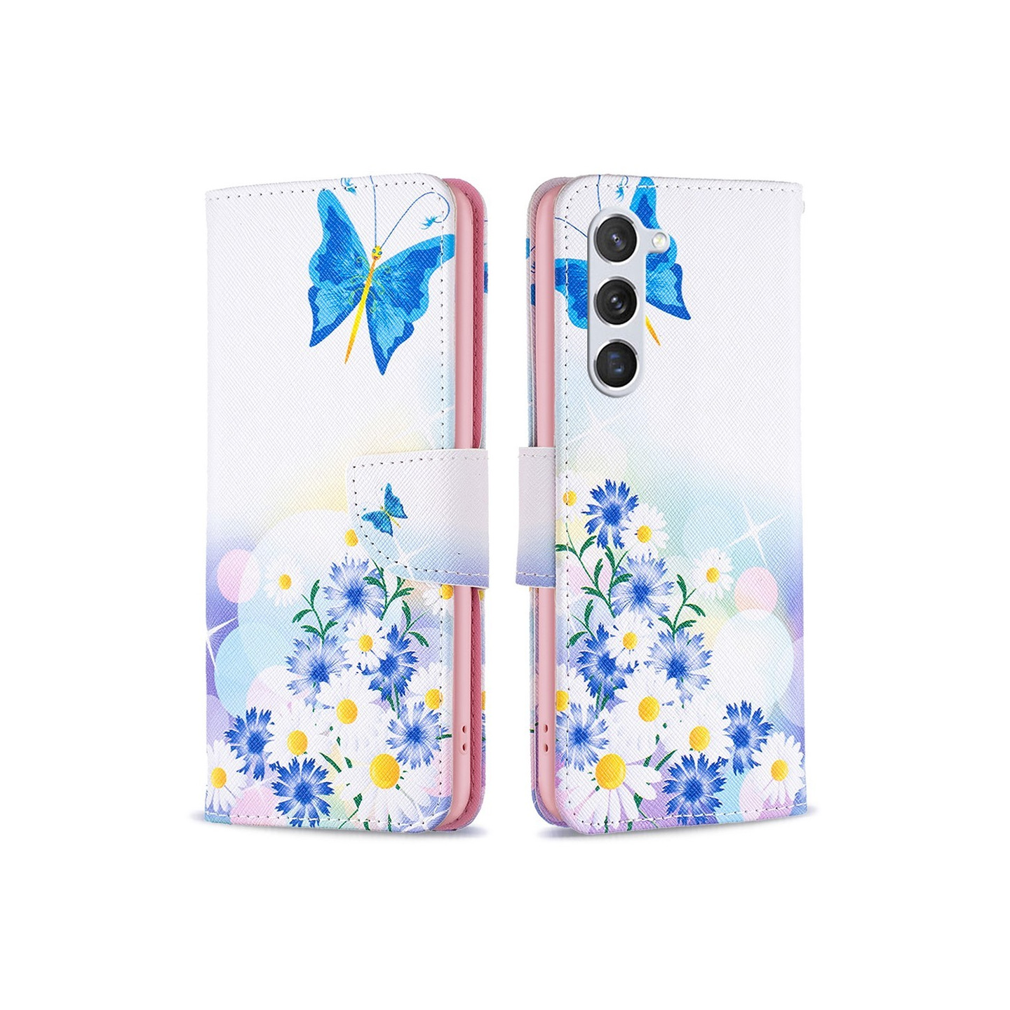 For Samsung Galaxy S24 Wallet Stand Case Pattern Phone Cover