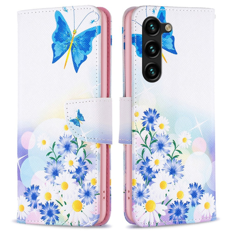 For Samsung Galaxy S24+ Wallet Stand Case Pattern Phone Cover