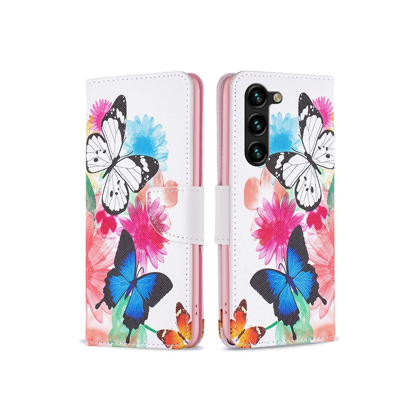 For Samsung Galaxy S24+ Wallet Stand Case Pattern Phone Cover