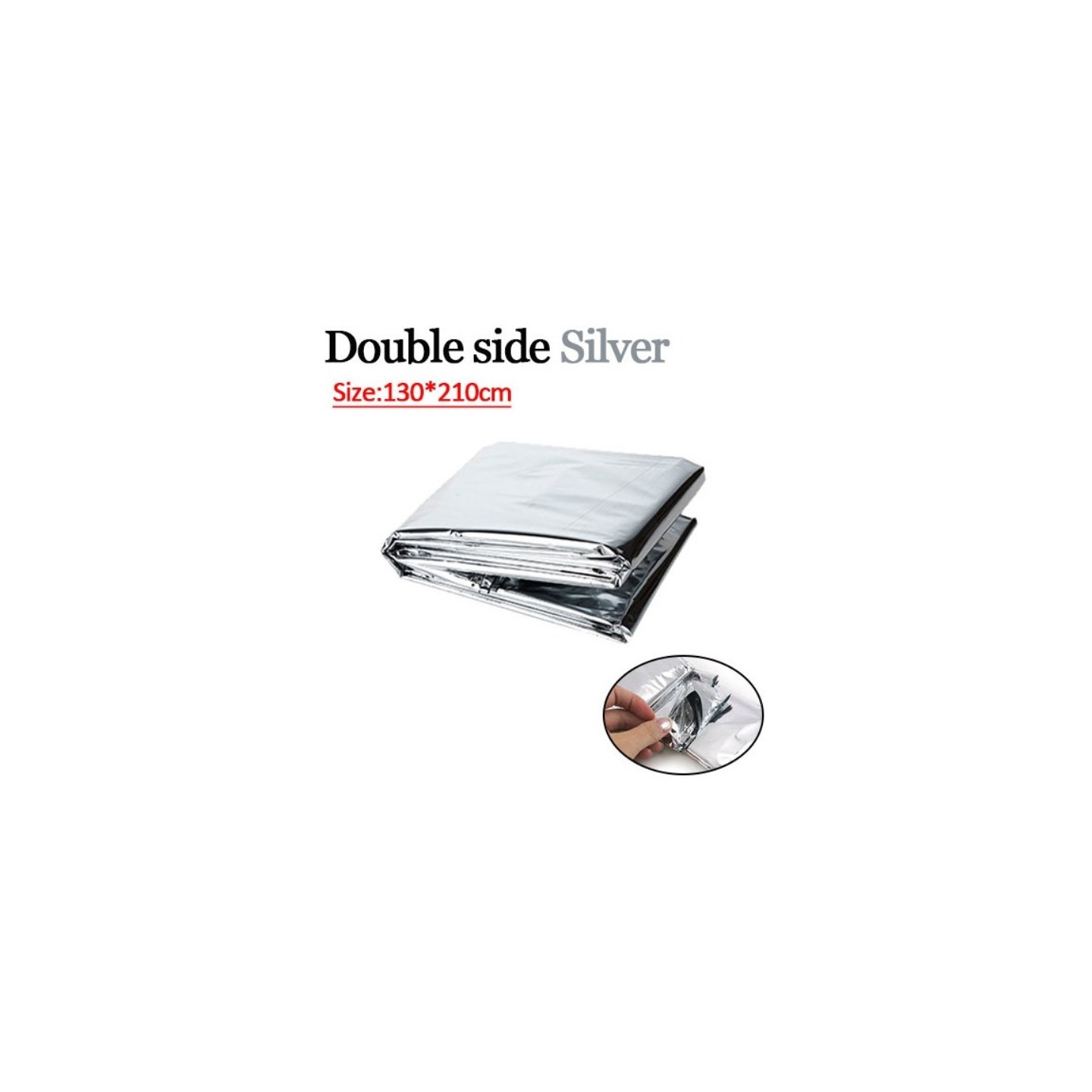 hätähuopa Survival Rescue First Aid Foil Lämpöpeite 130x210cm