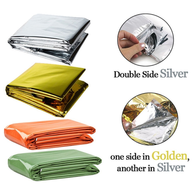 emergency Survival Rescue First Aid Foil Thermal blanket 130x210cm