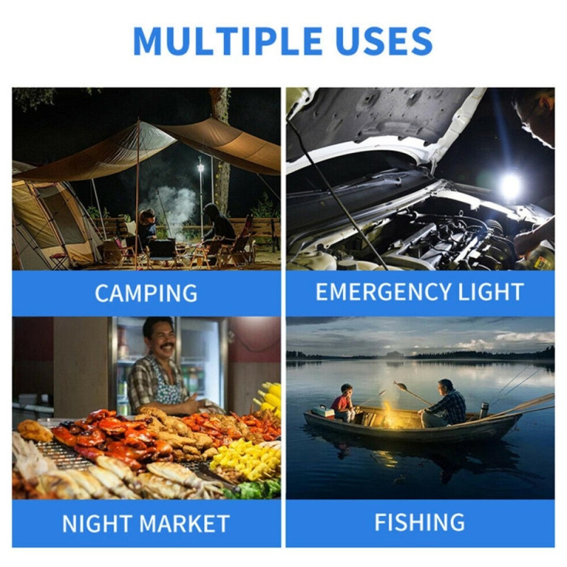 Solar Camping Lantern Lamp Teltta Ladattava kaukosäädin