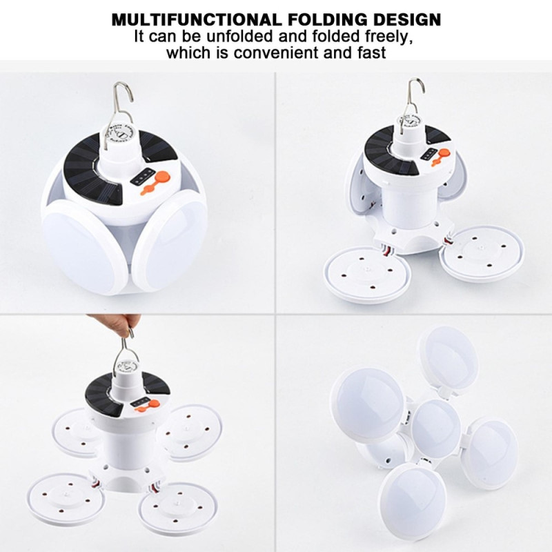 Solar Camping Lantern Lamp Teltta Ladattava kaukosäädin