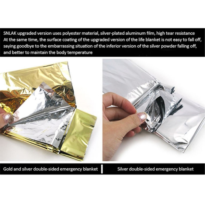 emergency Survival Rescue First Aid Foil Thermal blanket 130x210cm