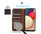 KHAZNEH Plånboksfodral till Xiaomi 13T / 13T Pro - Brun/Blå