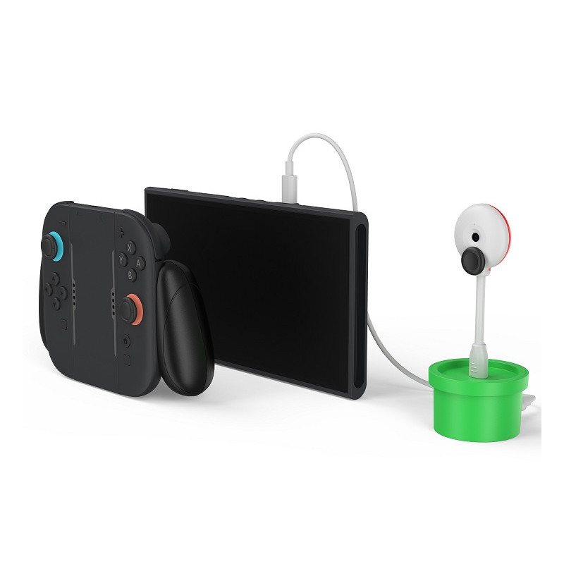 Compatible with Nintendo Switch 2 Plant-shaped 1080P USB Camera with Charging Base