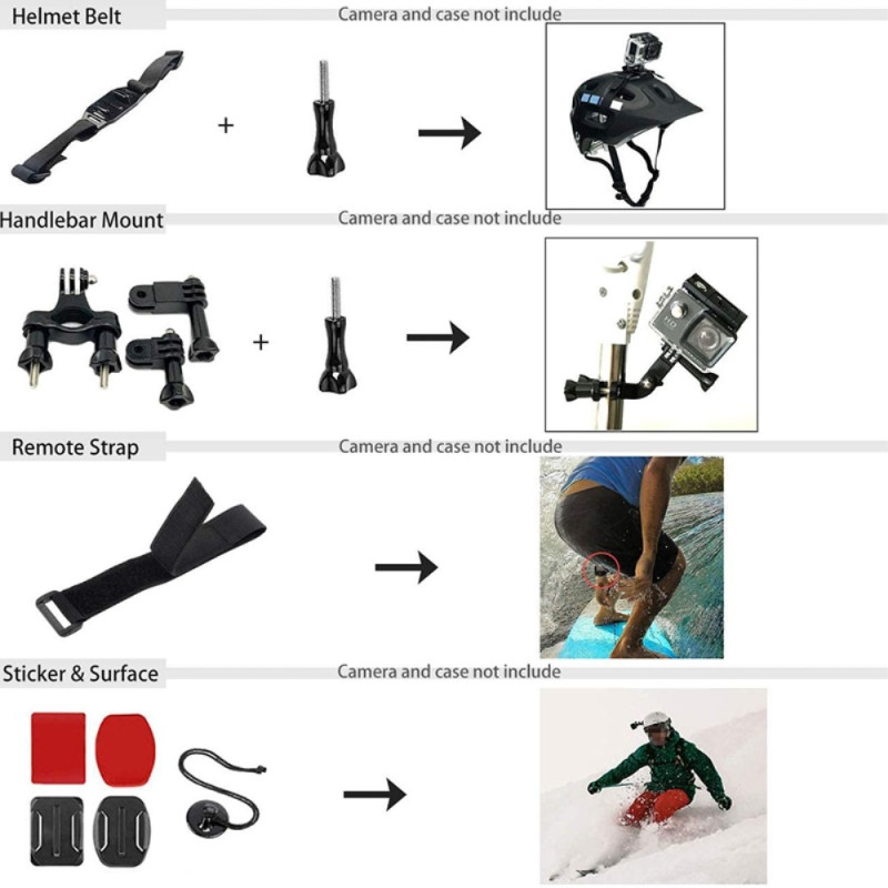 54 - in - 1 Accessories for GoPro Hero 12 11 10 9 Lots of good stuff