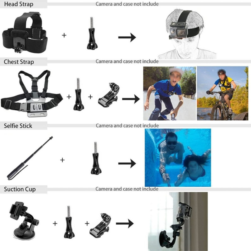 54 - in - 1 Accessories for GoPro Hero 12 11 10 9 Lots of good stuff