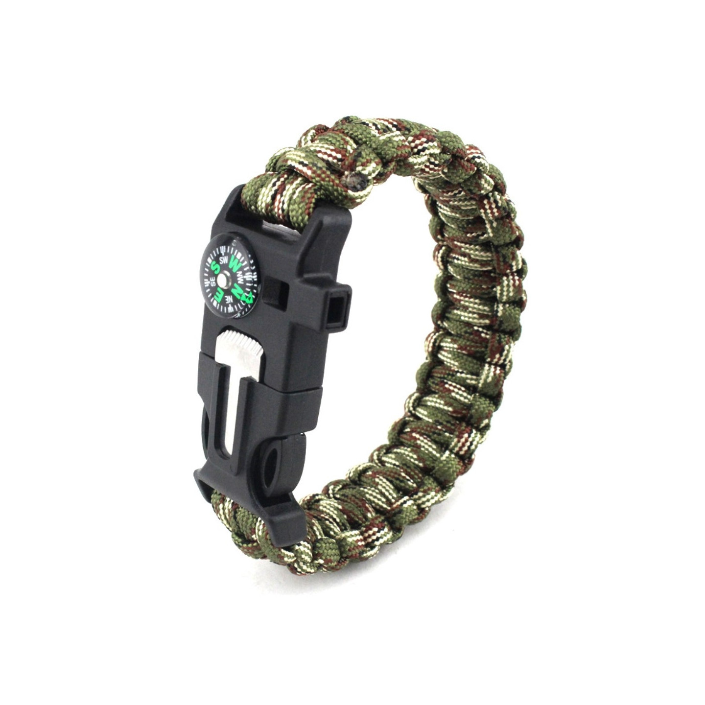 Survival Bracelet Survival Emergency Bracelet - Green Camouflage