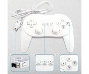 Gamepad för Nintendo Wii,Wii U Handkontroll 1,1 m kabel - Vit