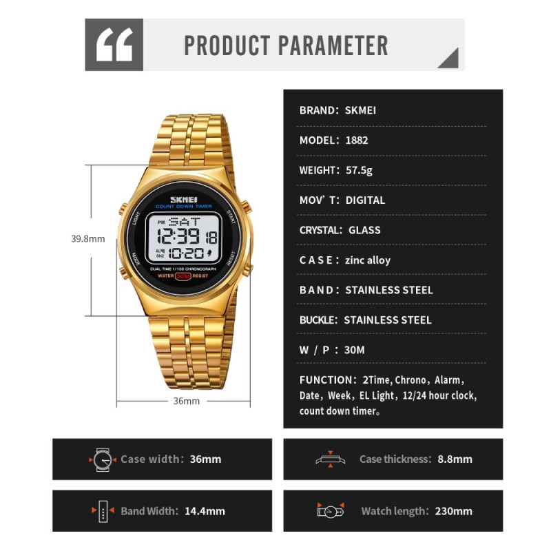 Armbåndsur Armbåndsur Armbånd rustfritt stål