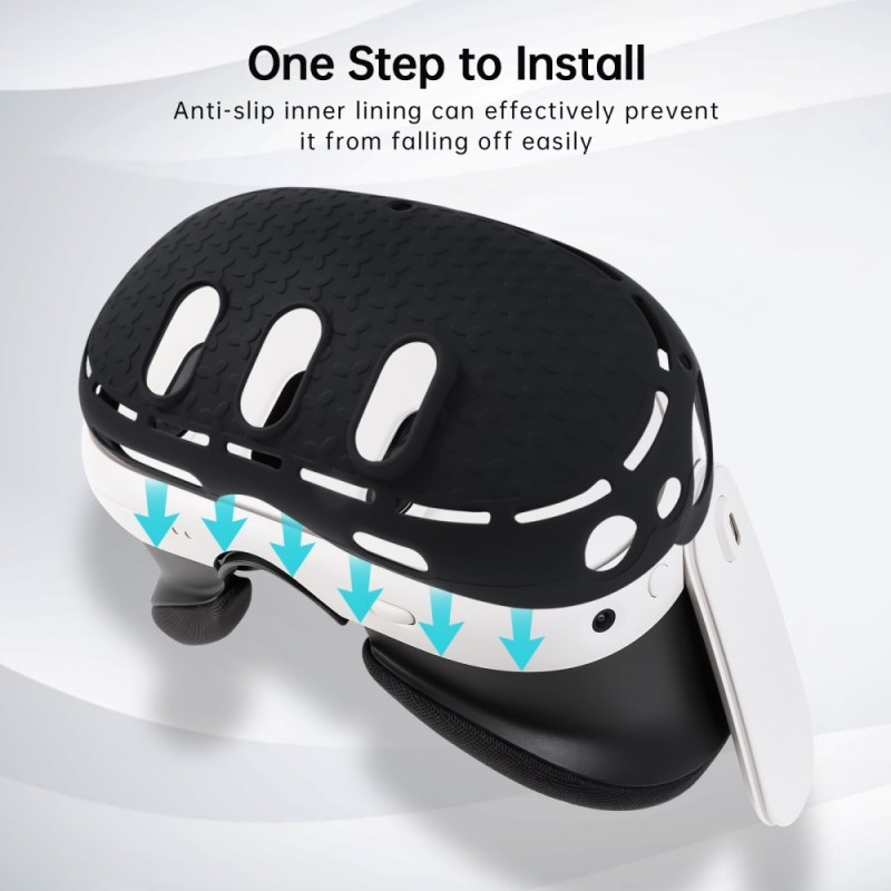 Til Meta Quest 3 VR Protective Shell Silikone Anti Dust Drop Protection