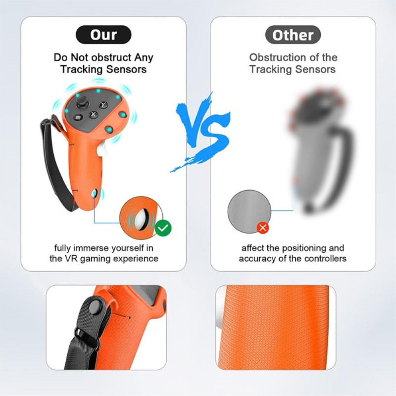 Suojakotelo Shell Grip Controller Oculus Meta Quest 3 VR:lle