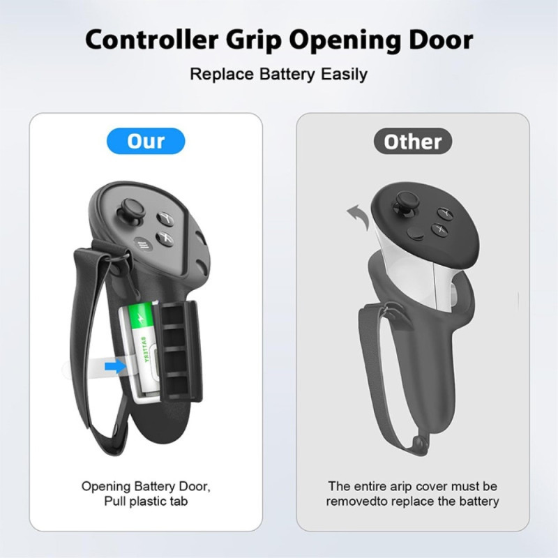 Suojakotelo Shell Grip Controller Oculus Meta Quest 3 VR:lle