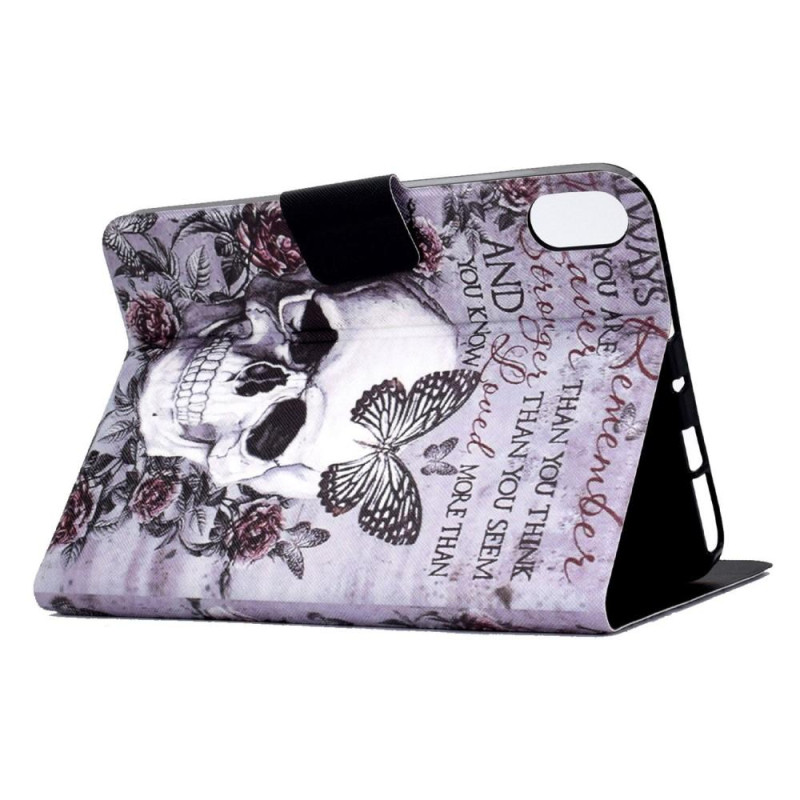 For iPad 10.9 (2022) Tablet Case Cover Foldable Stand - Skull