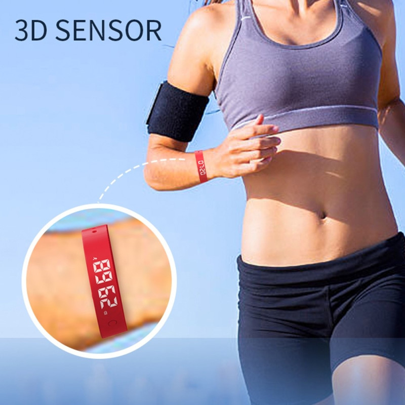 Smart bracelet vibrating alarm sleep monitoring digital display