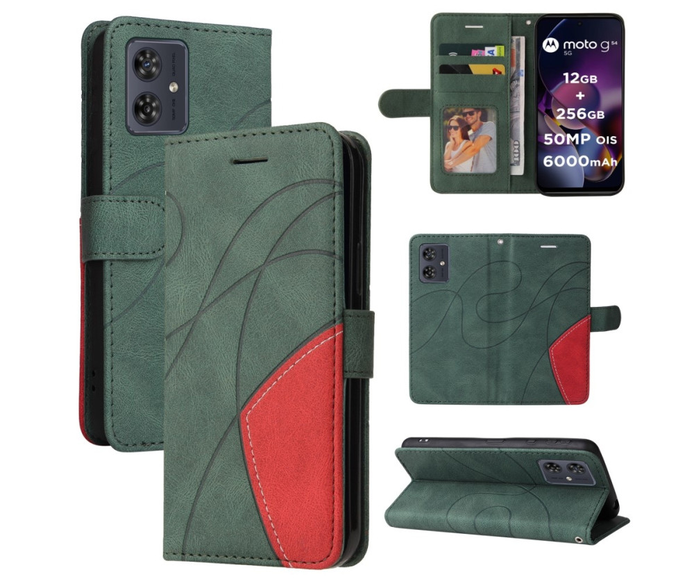 KT Plånboksfodral till Motorola Moto G54 - Grön