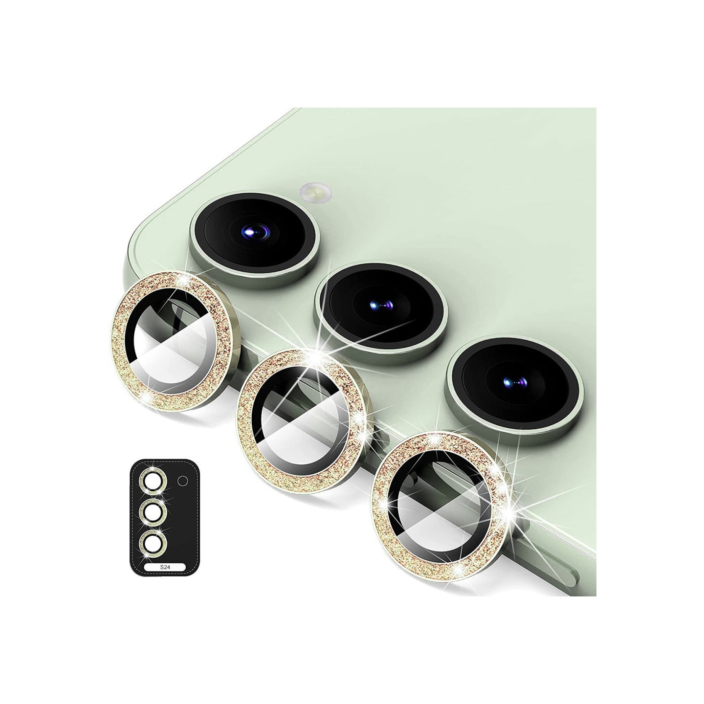 ENKAY For Samsung Galaxy S24 Camera Lens Protector Tempered Glass