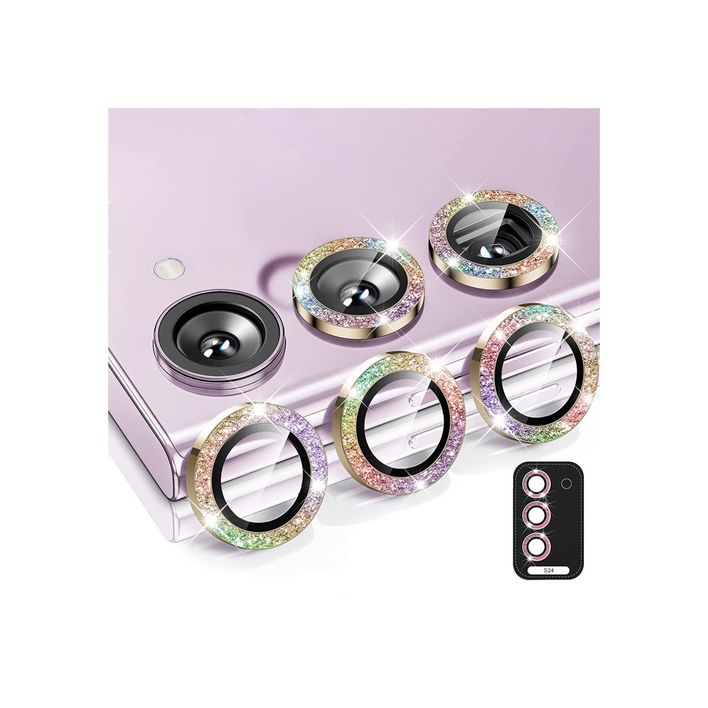 ENKAY Samsung Galaxy S24 Kameran Linssisuojus Lasi