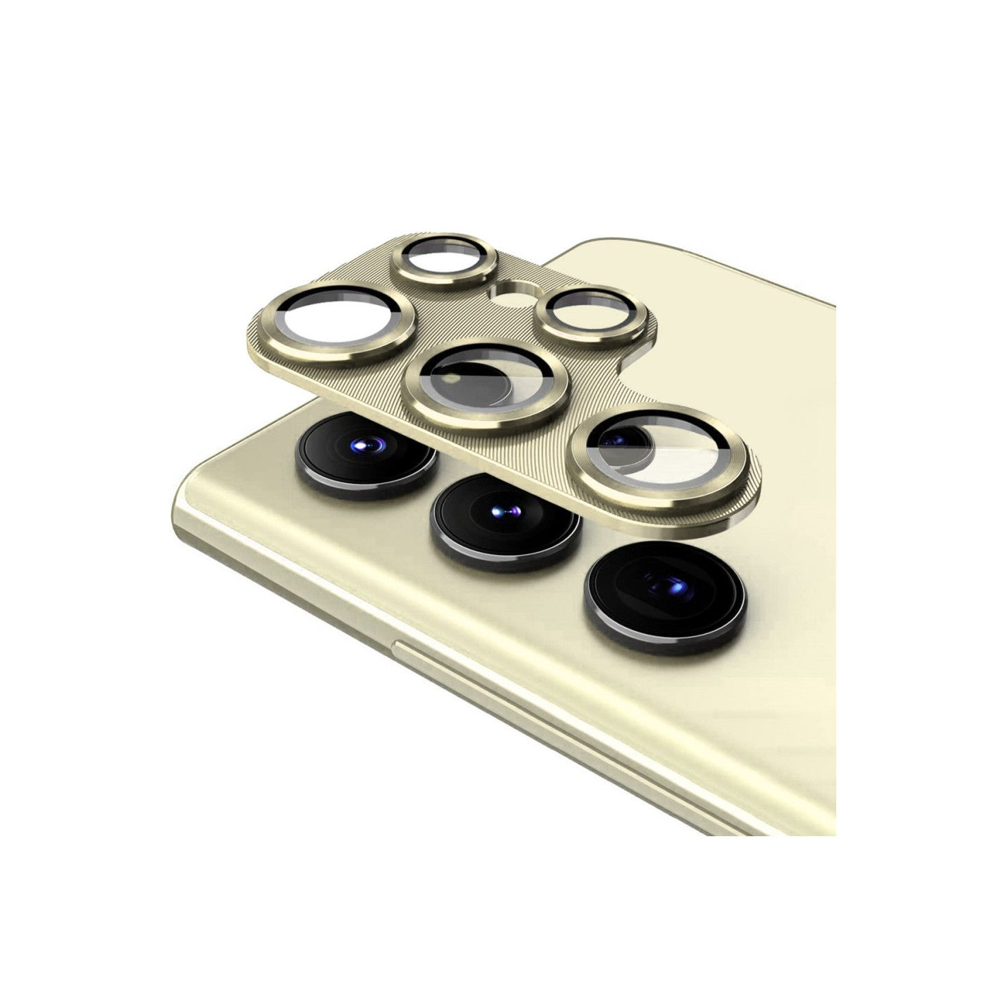 ENKAY For Samsung Galaxy S24 Ultra Camera Lens Protector Aluminium Alloy + Tempered Glass