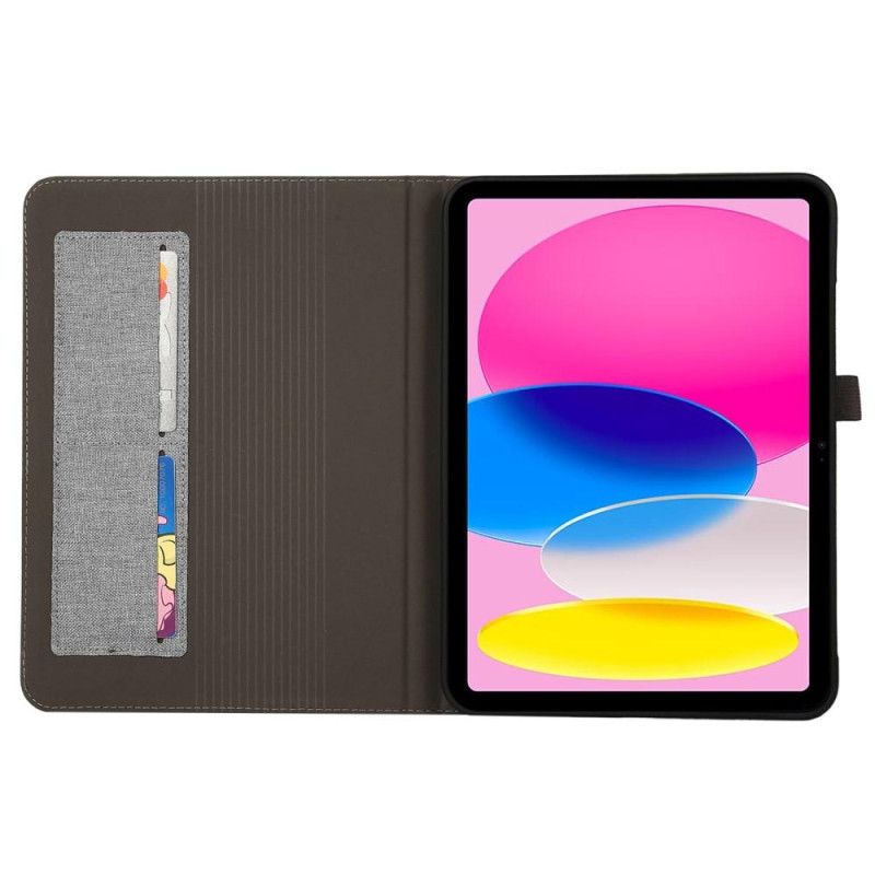 iPad 10.9 (2022) - tablettikotelon kankaan rakenne - harmaa